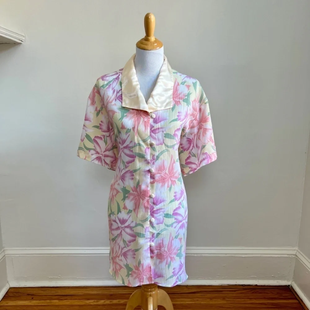 Vintage Gold‎ Label Victoria’s Secret Night Shirt Sleep Nightgown Dress M/L
